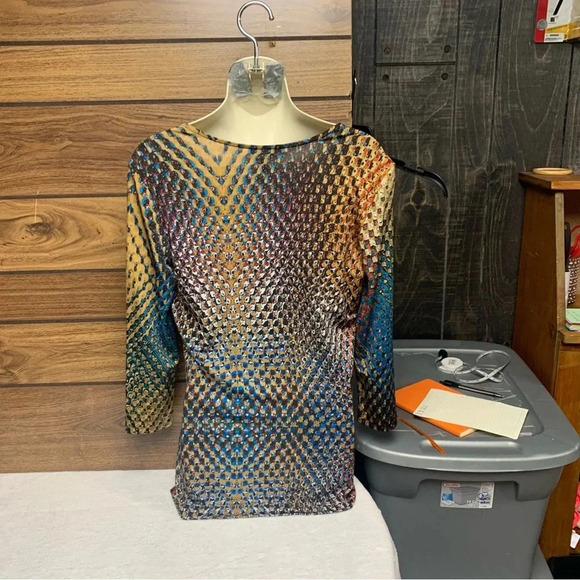 Escada deep V top size small multicolored - Picture 4 of 8